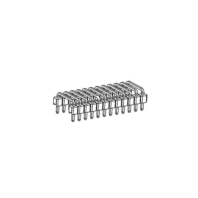 Pin Header PH2.54mm Single row Double plastic Centipede foot Series